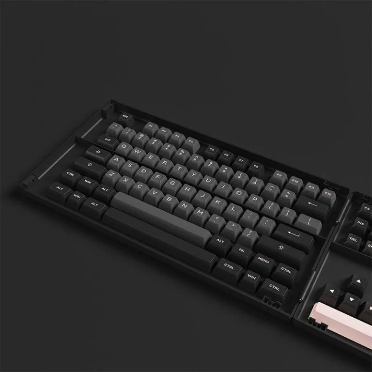 AKKO BLACK & PINK FULL KEYCAPS SET ASA 158 KEYS