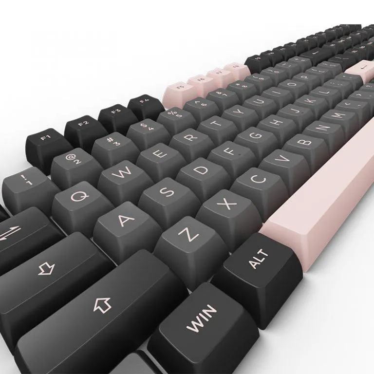 AKKO BLACK & PINK FULL KEYCAPS SET ASA 158 KEYS