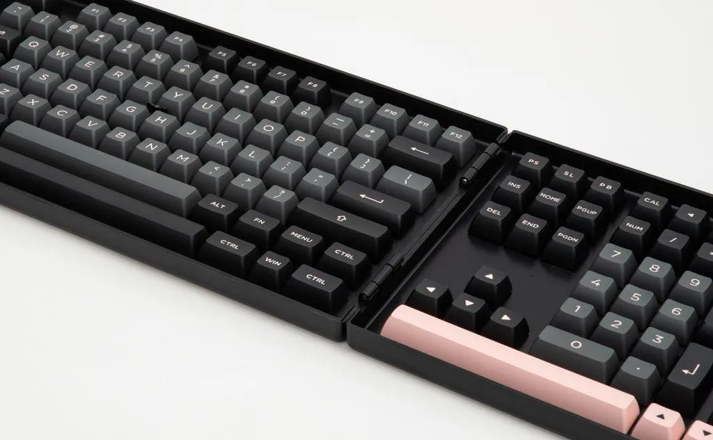 AKKO BLACK & PINK FULL KEYCAPS SET ASA 158 KEYS