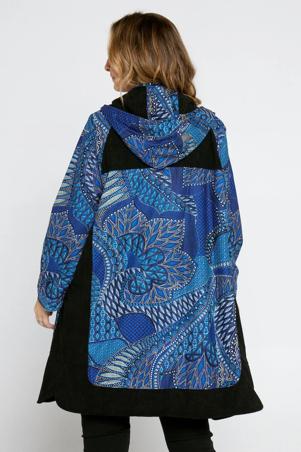 Bicheno Corduroy Coat - Lapis Lazuli