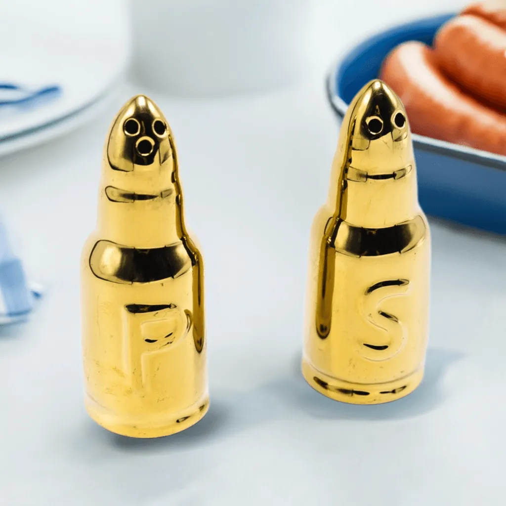 Caliber Gourmet Bullet Salt & Pepper Shakers