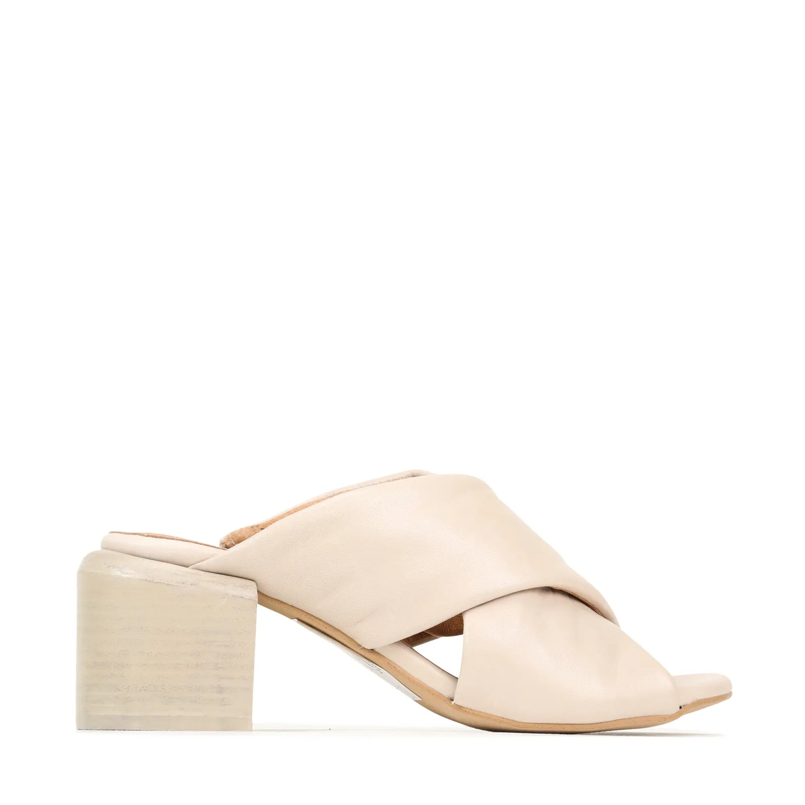 CHARA BLOCK HEEL SANDAL LEATHER