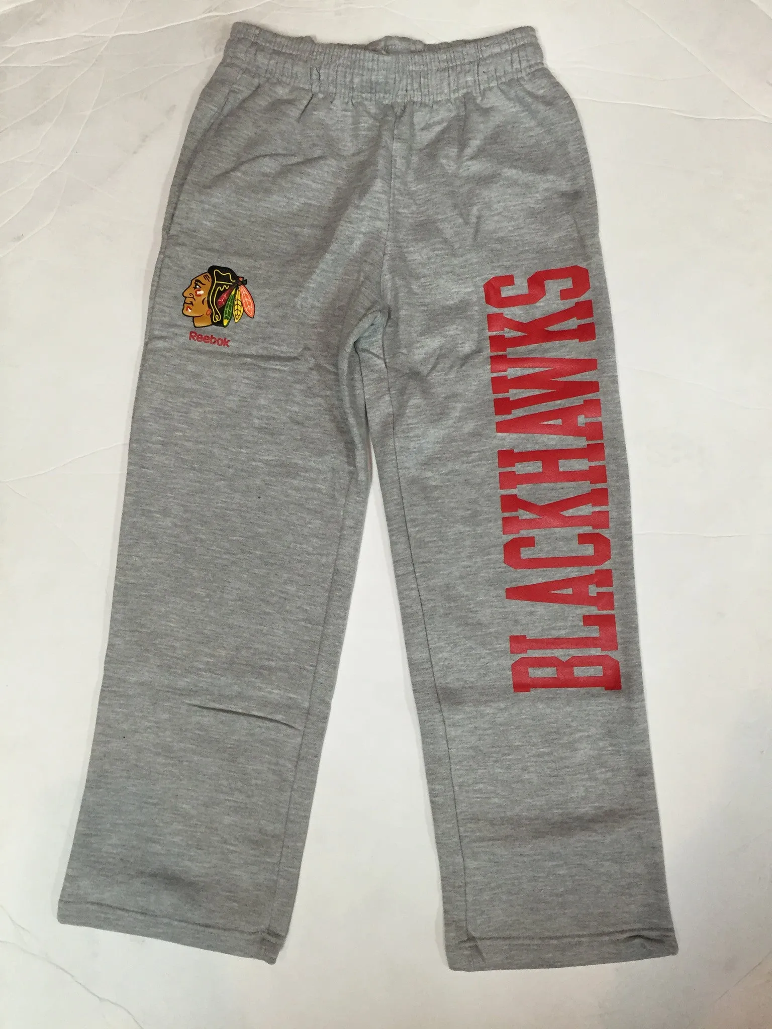 Chicago Blackhawks Reebok NHL Grey Youth Sweatpants