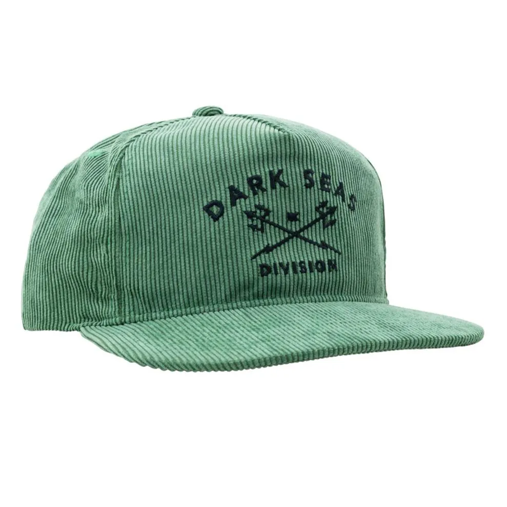 DARK SEAS TRIDENTS CORDUROY HAT GREEN