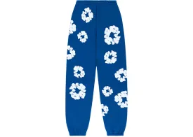 DENIM TEARS COTTON WREATH SWEATPANTS ROYAL BLUE