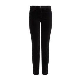 Emporio Armani J20 Stretch-Velvet Super-Skinny Trousers