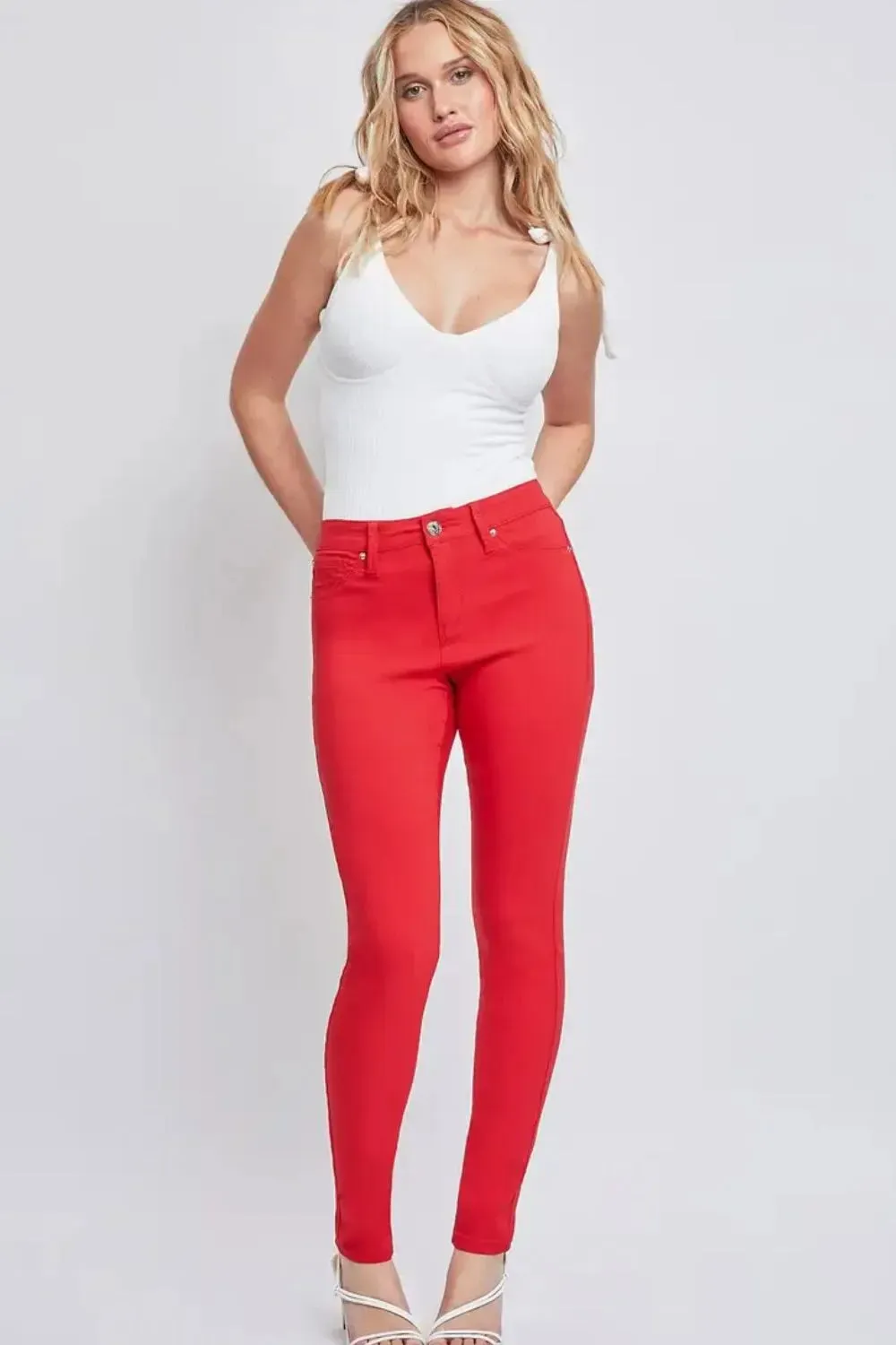 Full Size Hyperstretch Mid-Rise Skinny Jeans