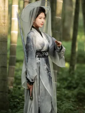 Han Dynasty Hanfu, Straight Hem Robe, Swordsman Inspired, Edict of the Martial World 江湖令