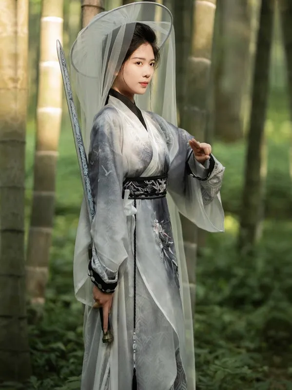 Han Dynasty Hanfu, Straight Hem Robe, Swordsman Inspired, Edict of the Martial World 江湖令