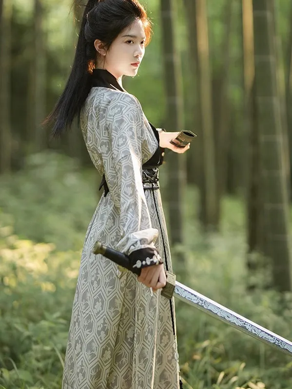 Han Dynasty Hanfu, Straight Hem Robe, Swordsman Inspired, Edict of the Martial World 江湖令