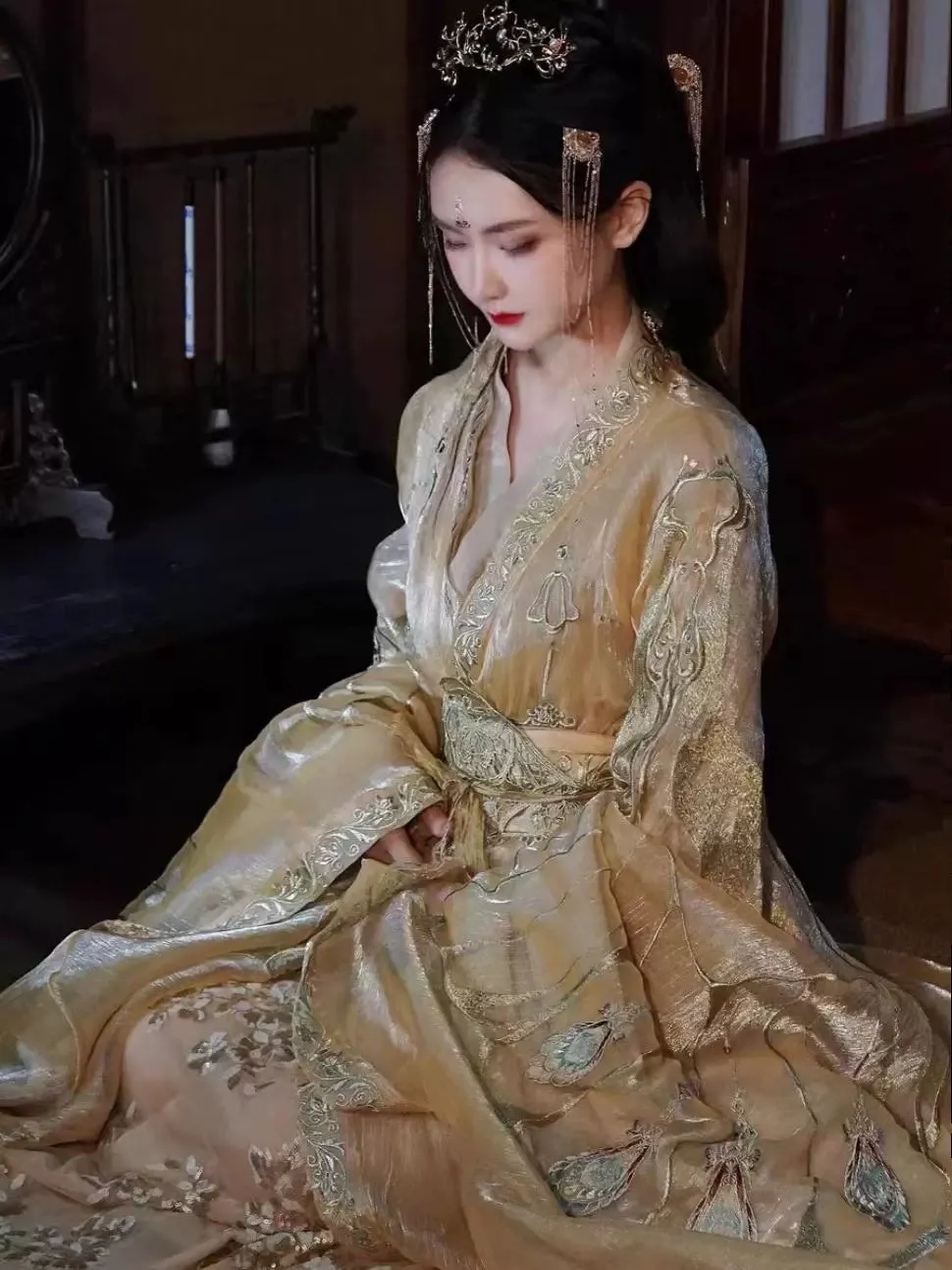 Han Dynasty Hanfu, Straight Hem Robe, Warring States, Chonghua 重华