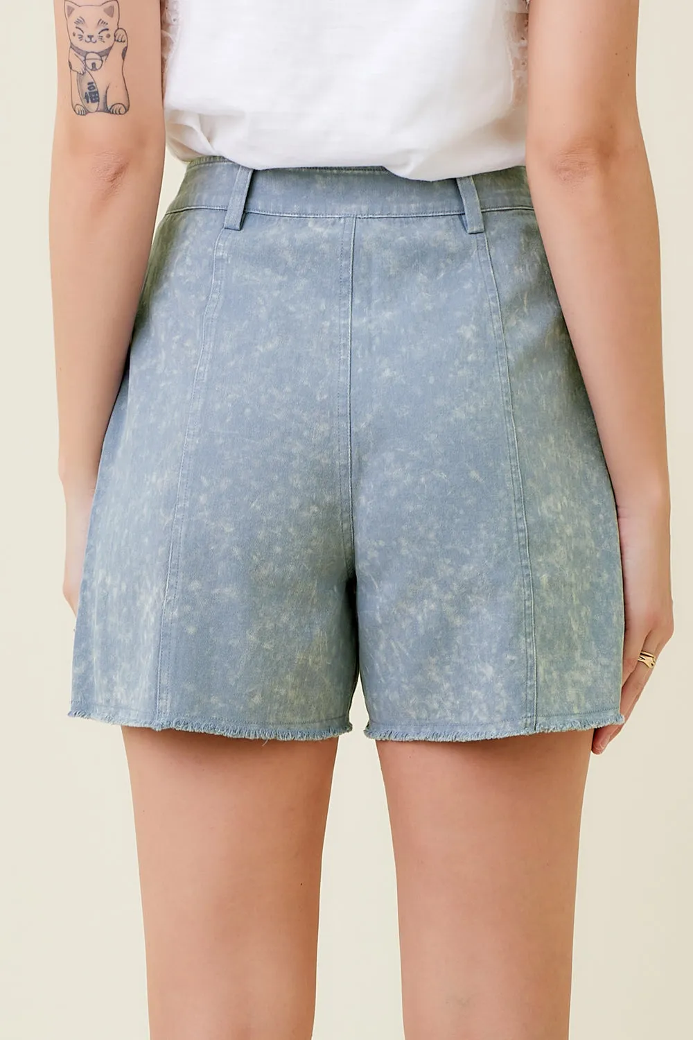 High Rise A-Line Shorts