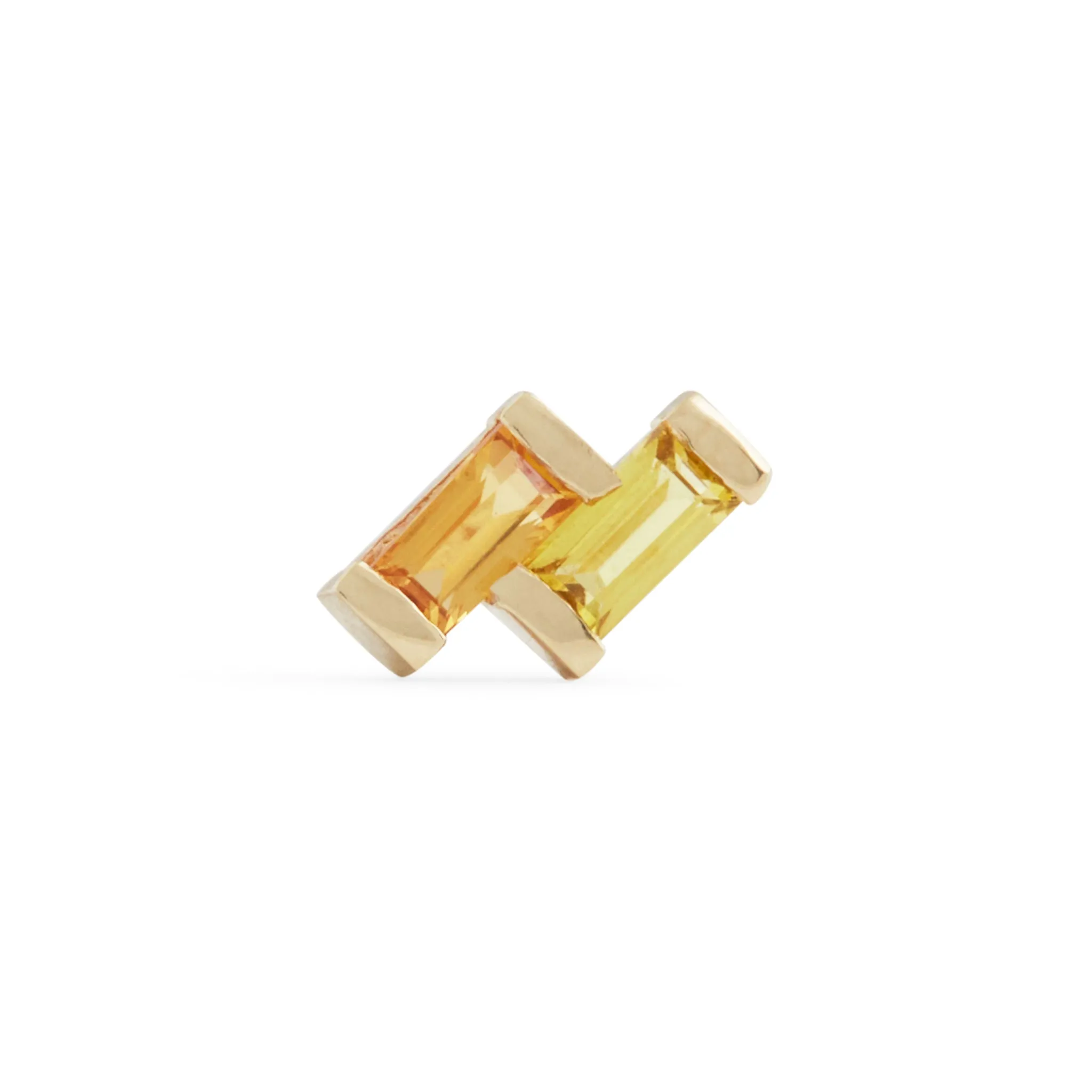 Juicy Double Sapphire Stud Earring