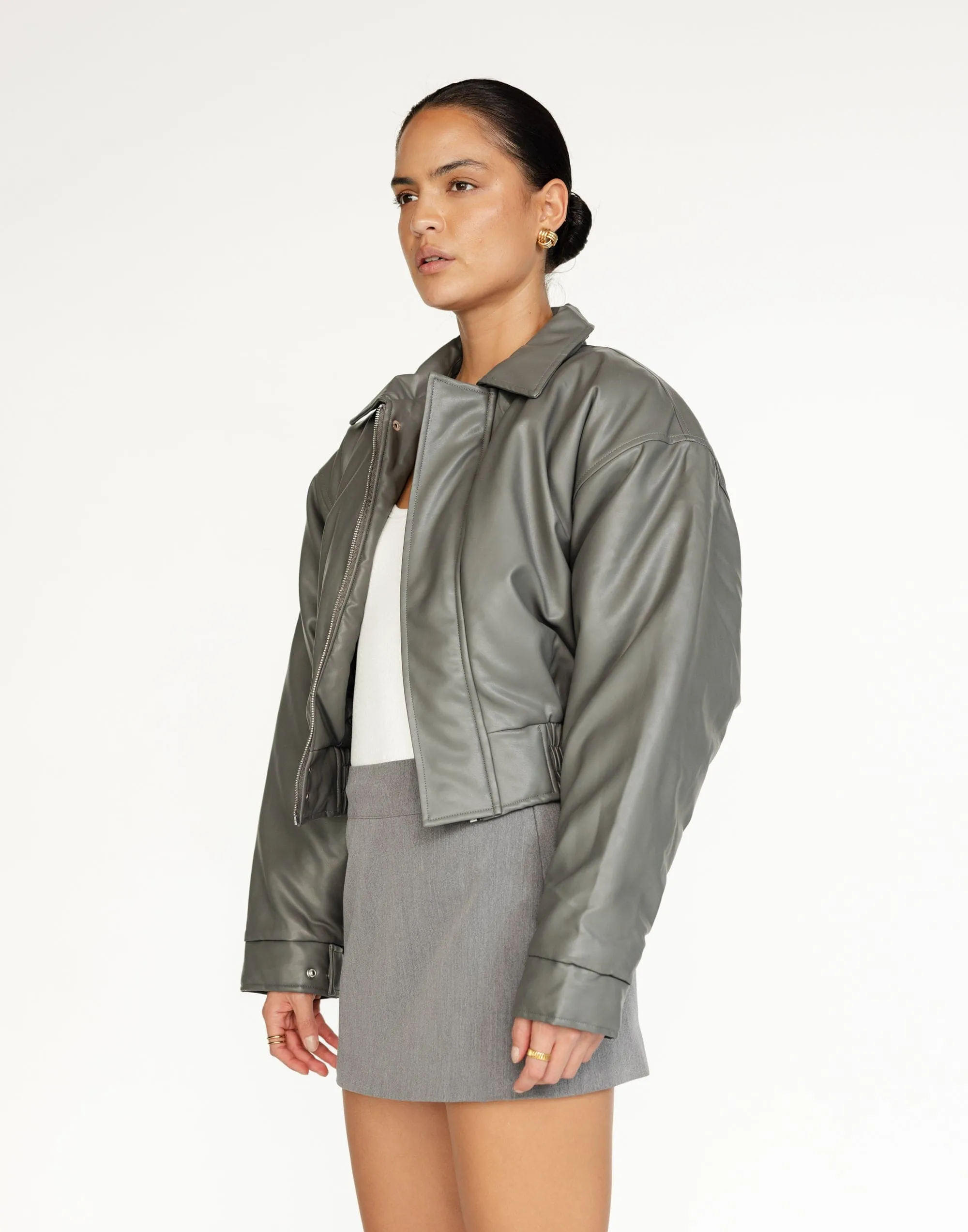 Paloma Bomber Jacket (Slate)