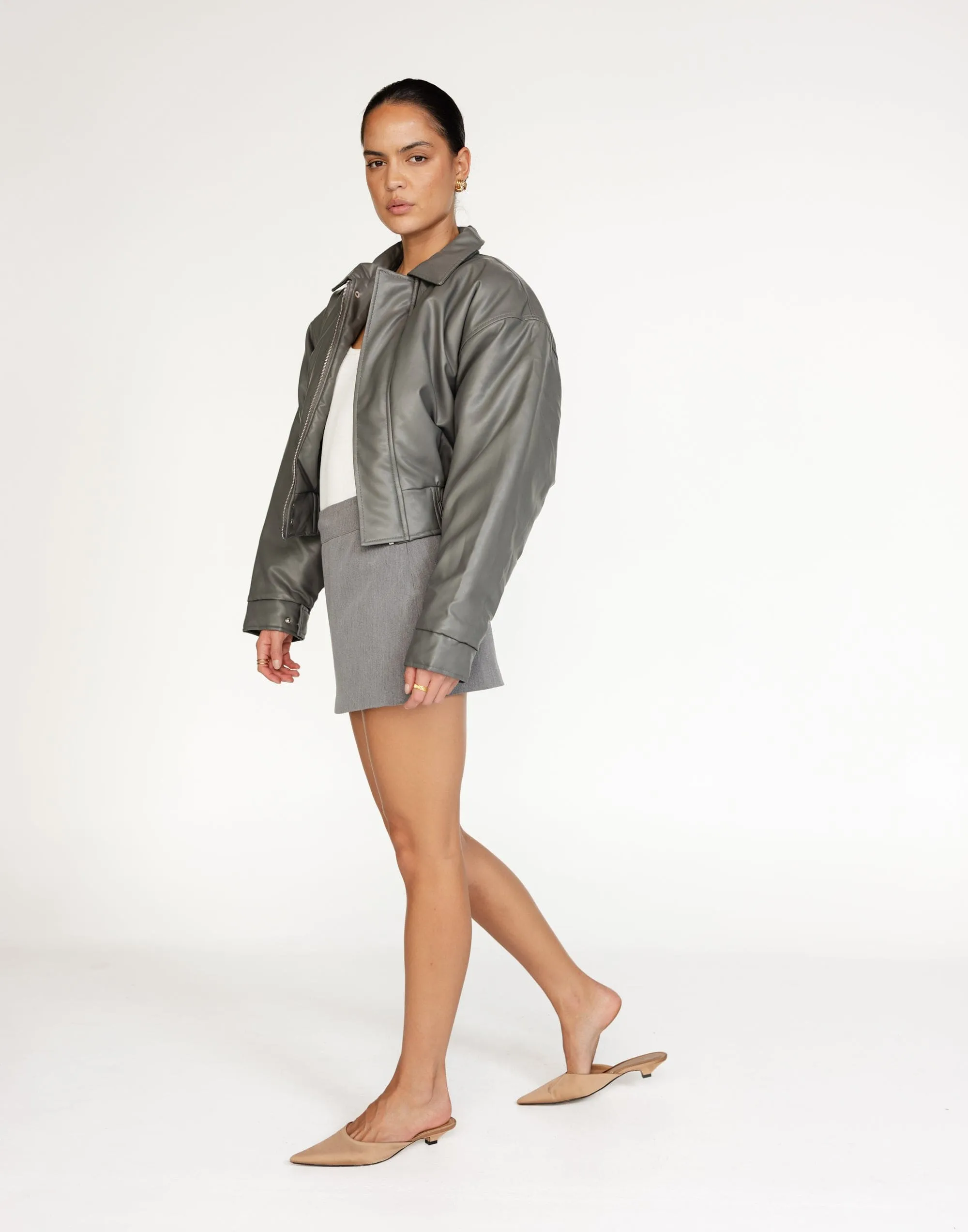 Paloma Bomber Jacket (Slate)