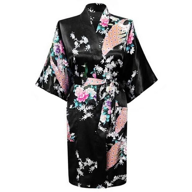 Rayon Bath/home/Nightwear Floral Robe