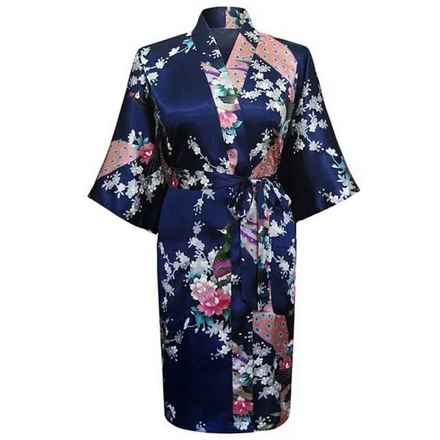 Rayon Bath/home/Nightwear Floral Robe