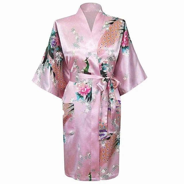 Rayon Bath/home/Nightwear Floral Robe