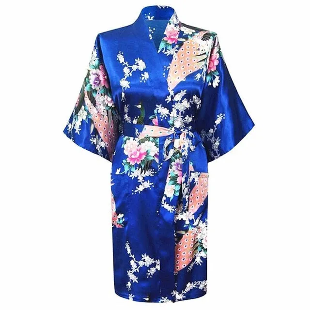 Rayon Bath/home/Nightwear Floral Robe