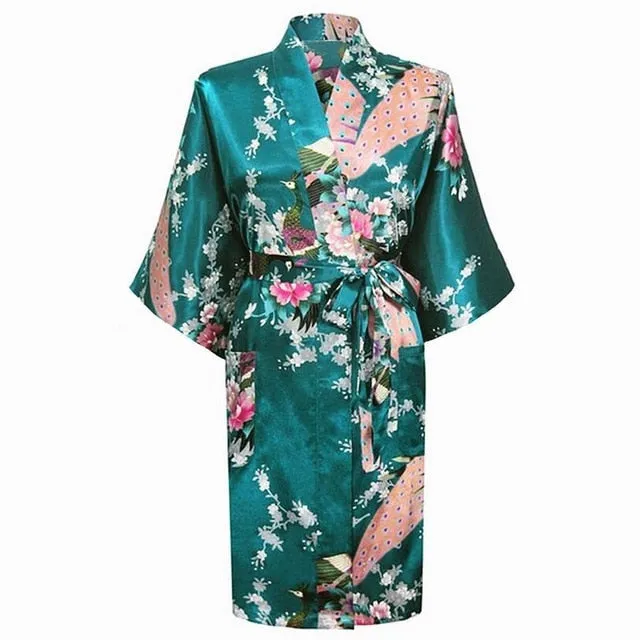 Rayon Bath/home/Nightwear Floral Robe