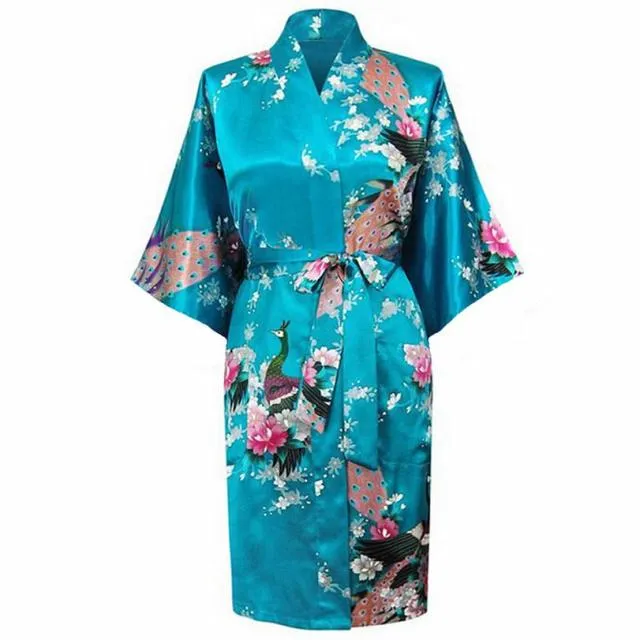 Rayon Bath/home/Nightwear Floral Robe