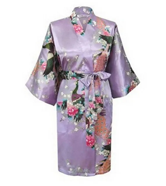 Rayon Bath/home/Nightwear Floral Robe