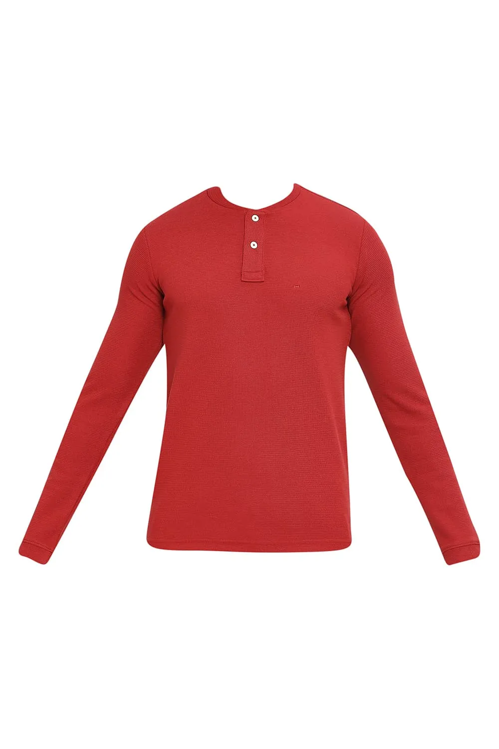 Regular Fit Cotton Polyester Stretch Solid Henly T-Shirts