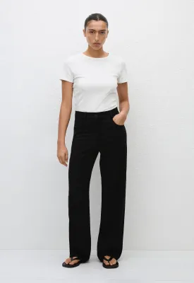 Relaxed Crepe Pant - Black