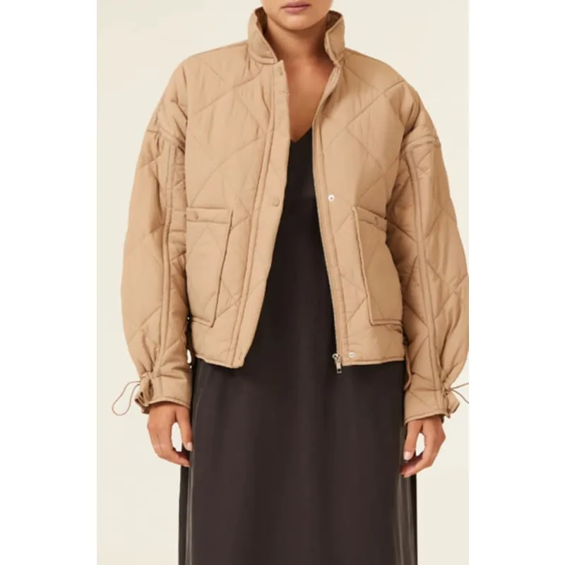 Sloane Puffer Jacket | Tan