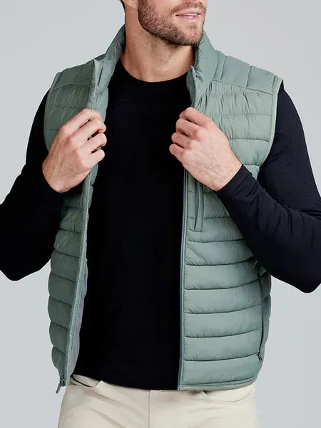 tasc Performance Men's Response Packable Puffer Vest in Shale