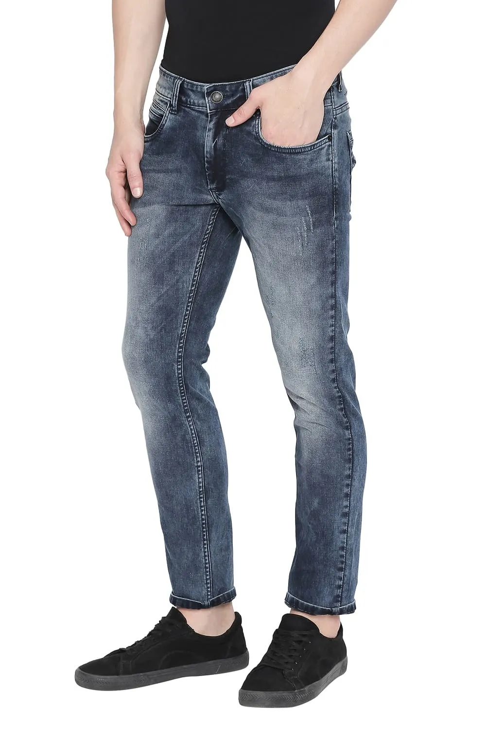 Torque Fit Distressed Stretch Jean