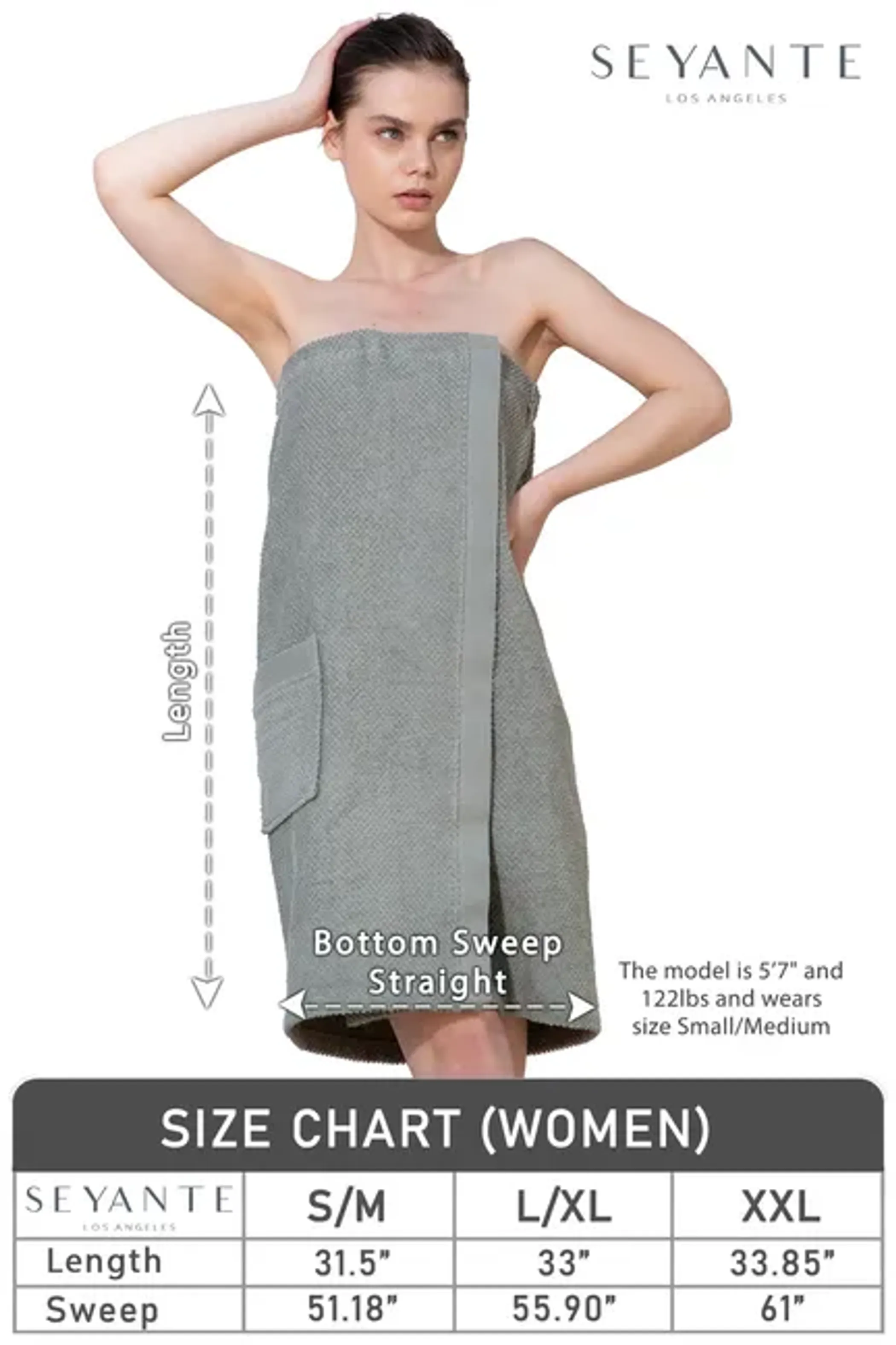 Womens Turkish Cotton Towel Wrap