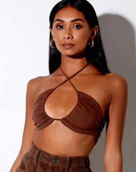 Yessa Crop Top in Cocoa